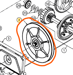 656-04055 DISC ASM:WHL:FRICTION