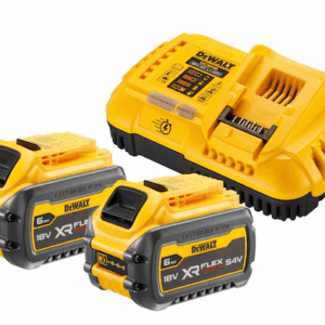 Dewalt 18V Hurtiglader og 2x XR Flexvolt 18/54V batterier (6Ah) DCB118T2-QW