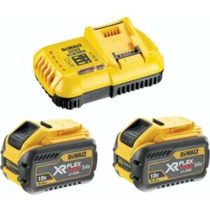 DEWALT Hurtiglader og 2stk 9.0 Ah XR 54V Flexvolt