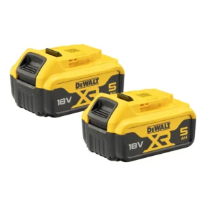 DeWalt 18V XR Batteri Startsett – 2 x 5,0 Ah Li-Ion + Lader
